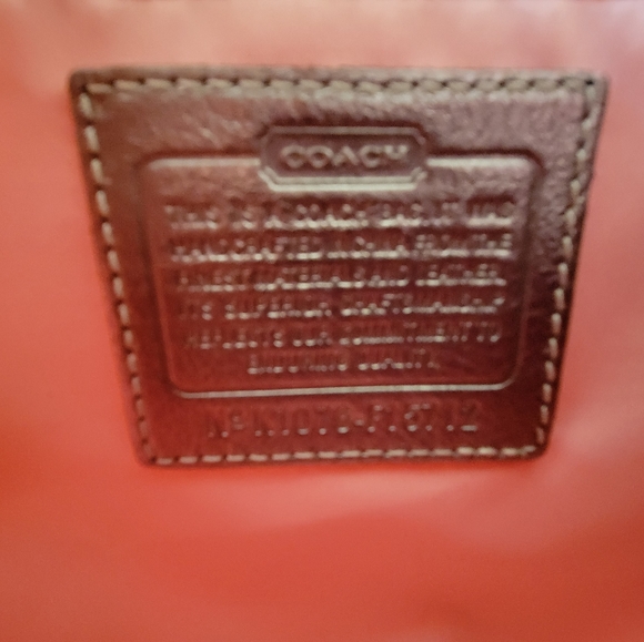 Like brand new authentic Coach purse w charm & purse scarf. - Picture 7 of 7